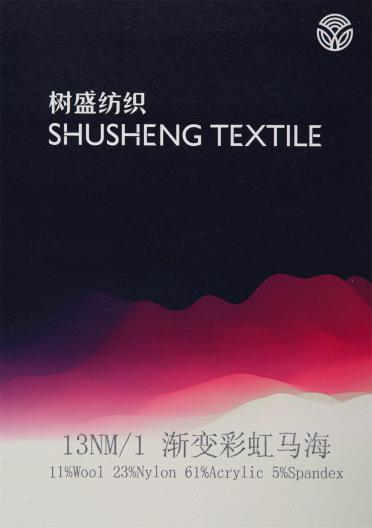 13NM/1 漸變彩虹馬海