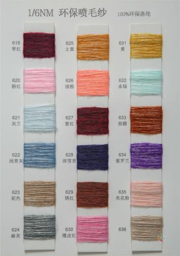 1/6NM環(huán)保噴毛紗