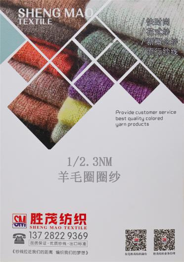 1/2.3NM 羊毛圈圈紗