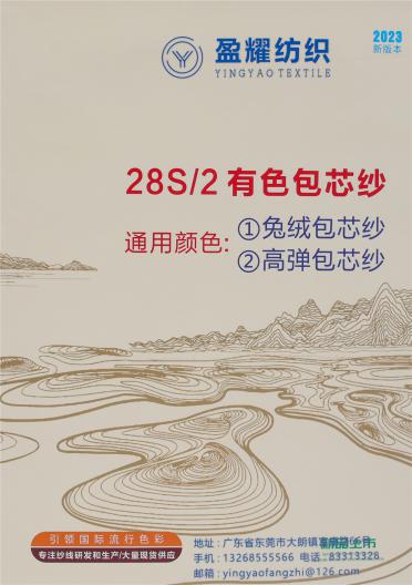 28S/2有色包芯紗