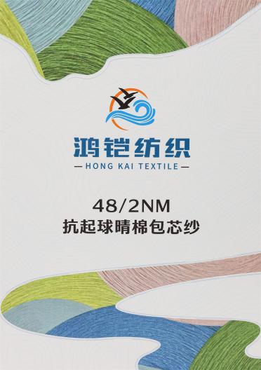 48NM/2 抗起球晴棉包芯紗