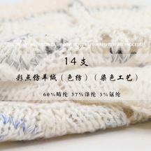 14支 彩點(diǎn)仿羊絨（色紡）（染色工藝）