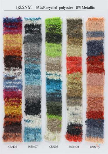 1/3.2NM 95%Recycled Polyester 5%Metallic