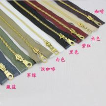 長(zhǎng)拉鏈金色齒開(kāi)尾上衣拉鏈