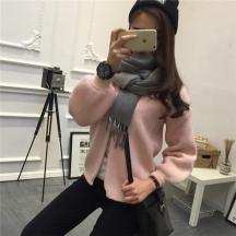 毛衣開衫韓版短款針織衫春秋外套女春季春裝新款春款女裝衣服