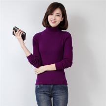 秋冬純山羊絨 女高領(lǐng)加厚羊毛衫