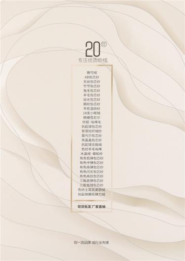 2/48NM色紡抗起球纖絨紗